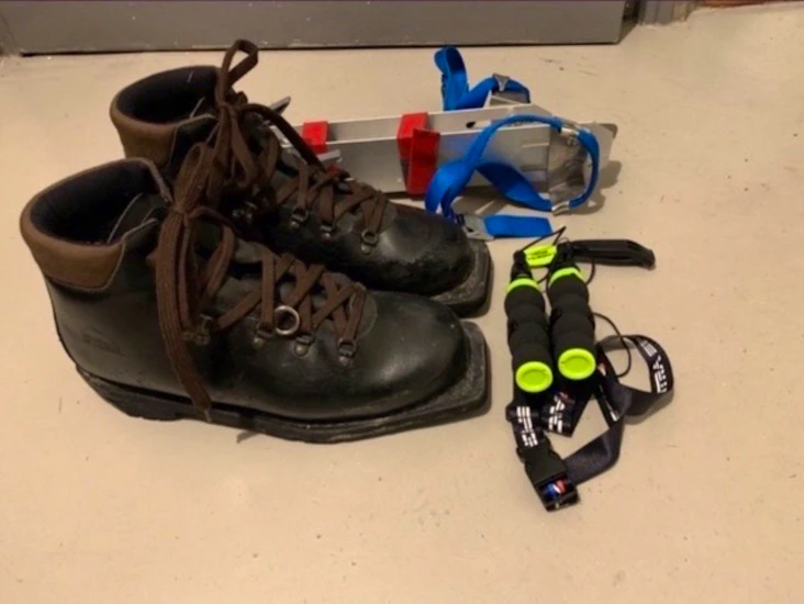 Långfärdsskridskor inkl. isdubbar