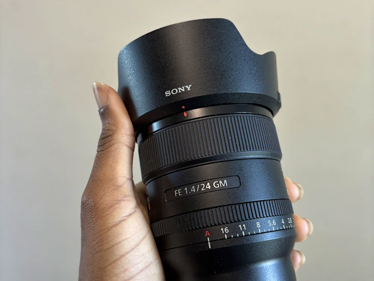 Sony fe 24mm f1.4 gm prime -objektiivi