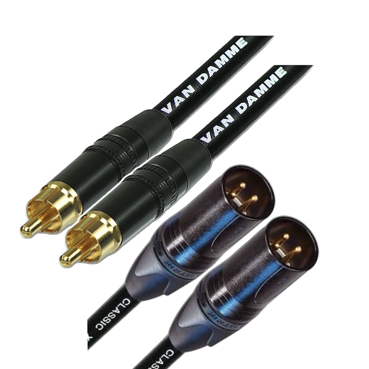 Dual rca to xlr 3meters