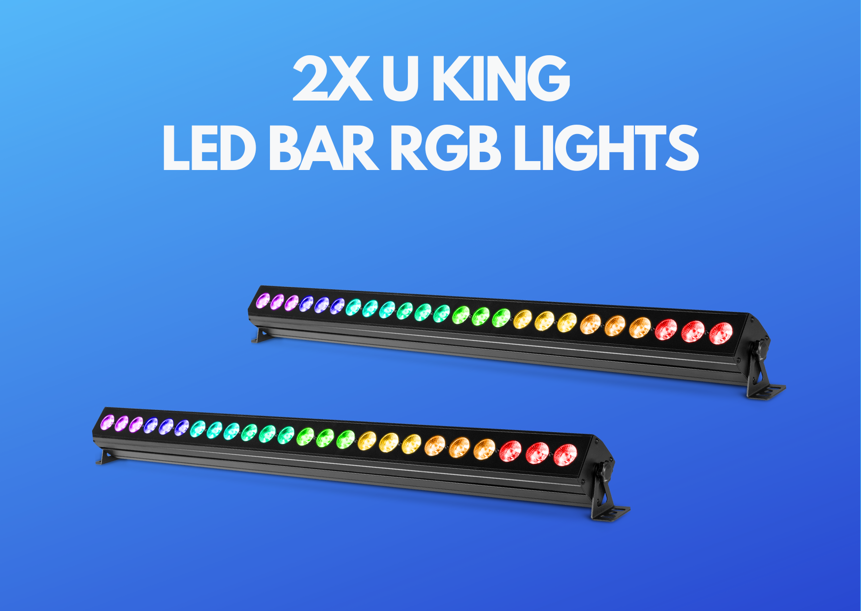 2x u king b354 led light bar uplighter