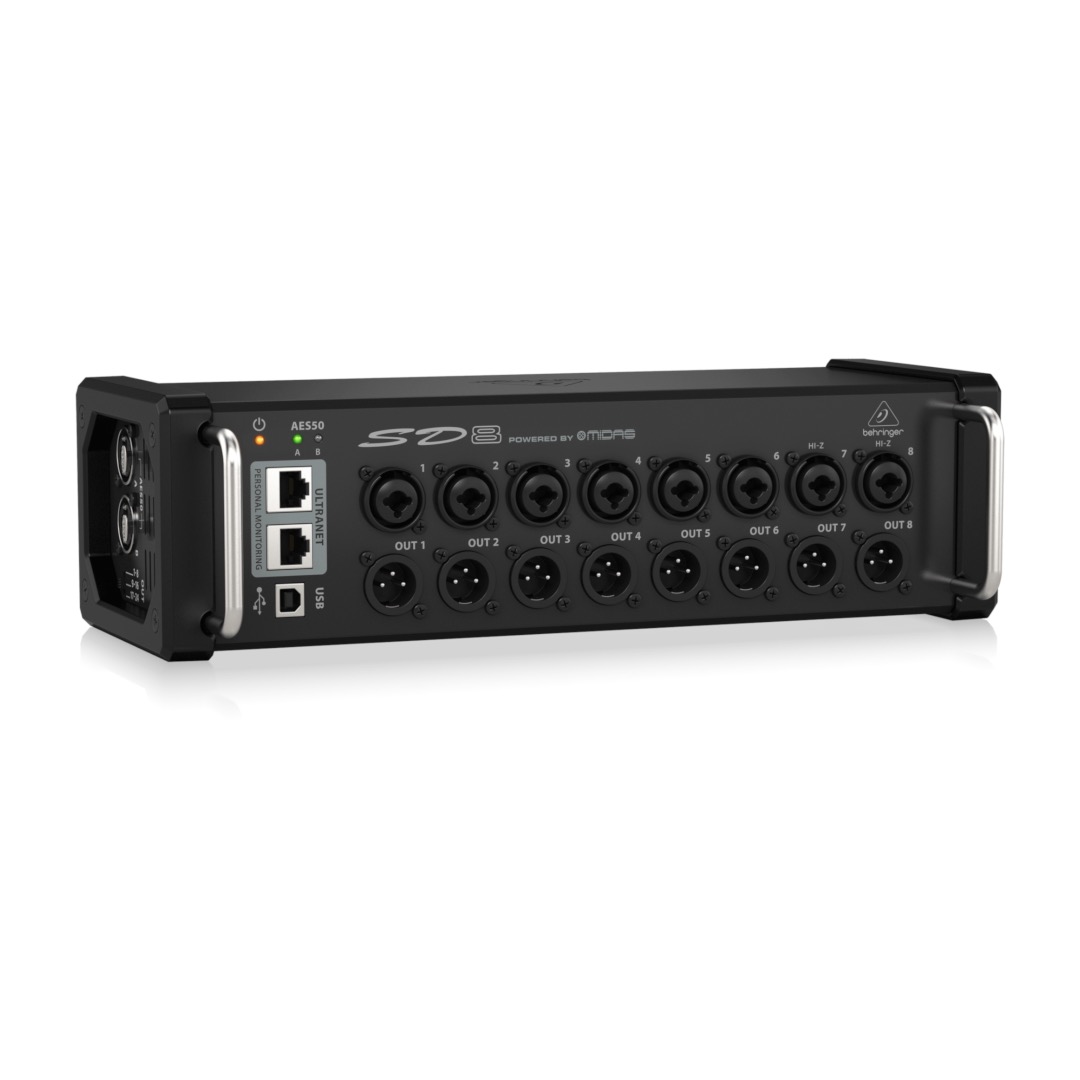 Stage box 8in & 8out  sd8 behringer aes50 digital snake for x32
