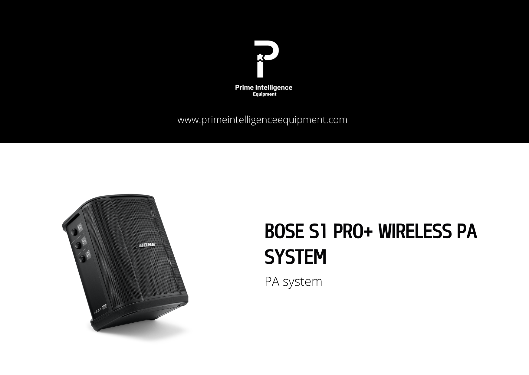 Bose s1 pro+ wireless pa system