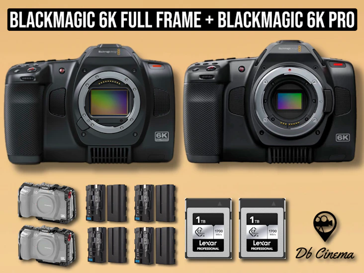 Blackmagic full frame 6k + bmpcc 6k pro cinema camera set
