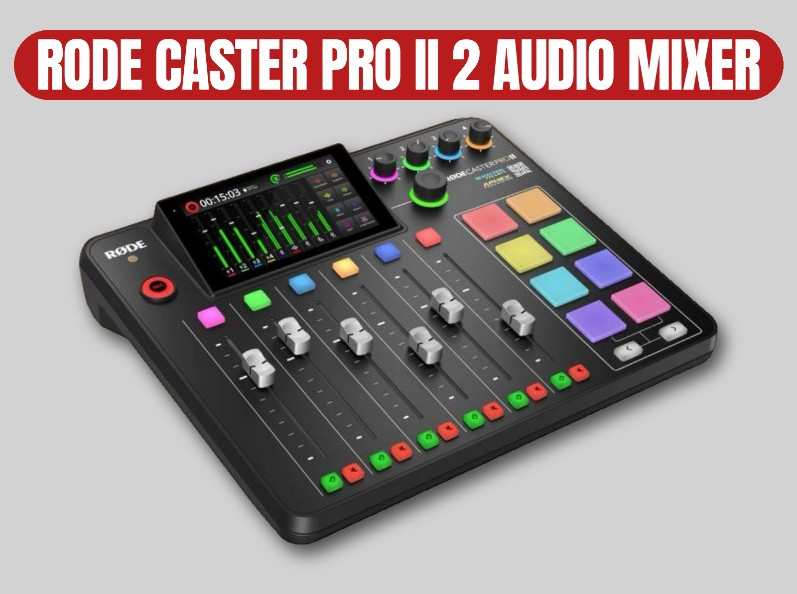 Rode caster pro ii audio mixer | station / sound / production set
