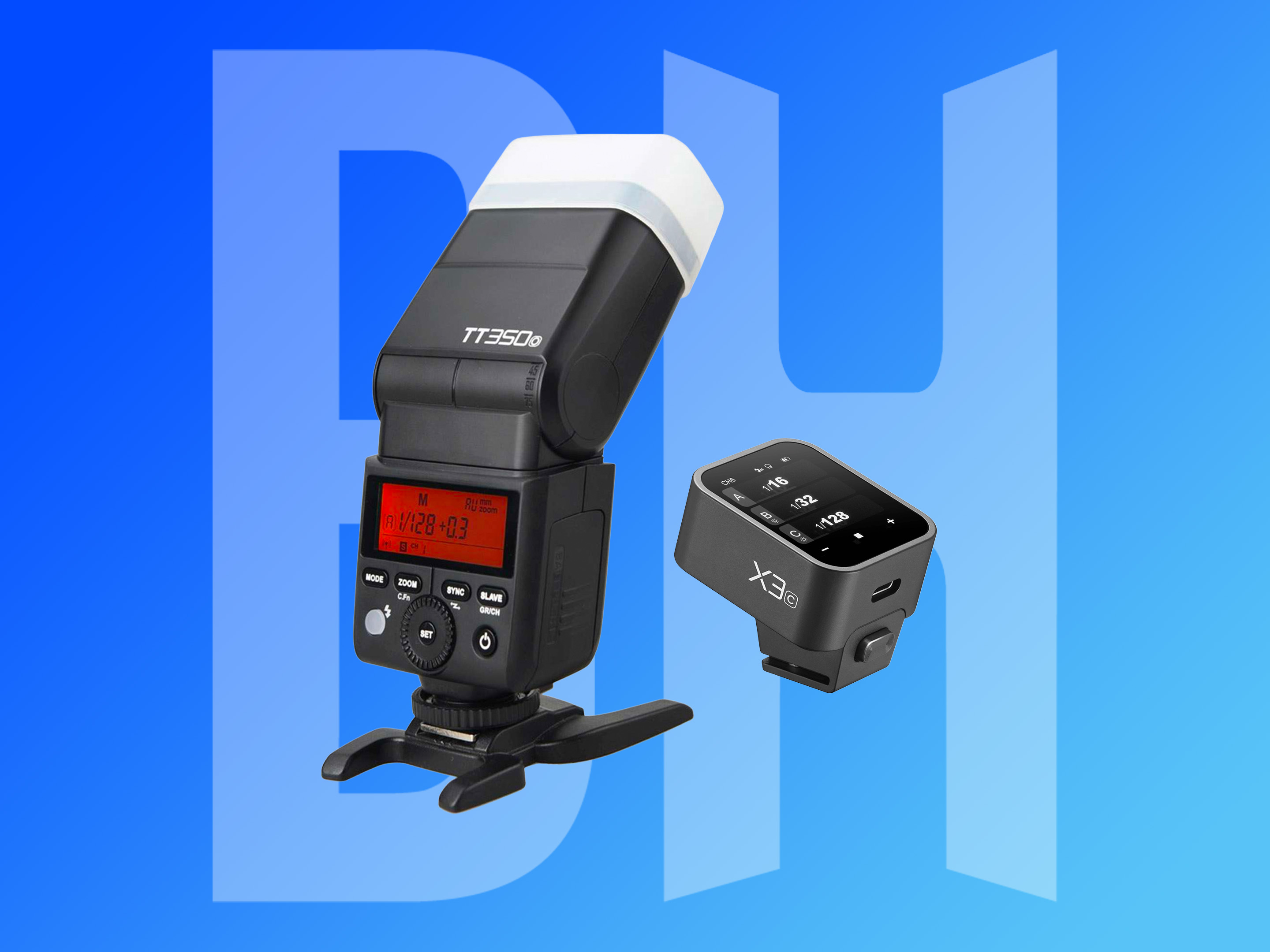 Godox t350s sony flash + x3 wireless flash trigger