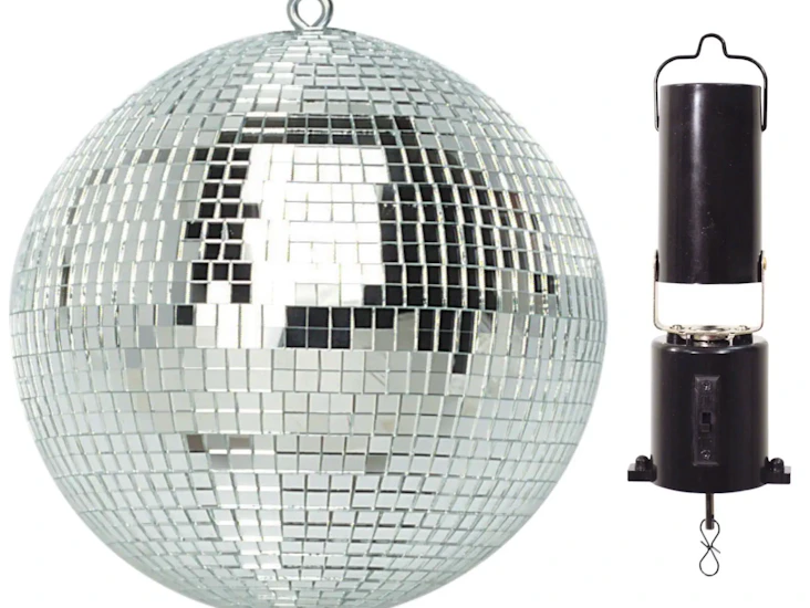 12 inch disco ball in perfect condition with turning mechanism
