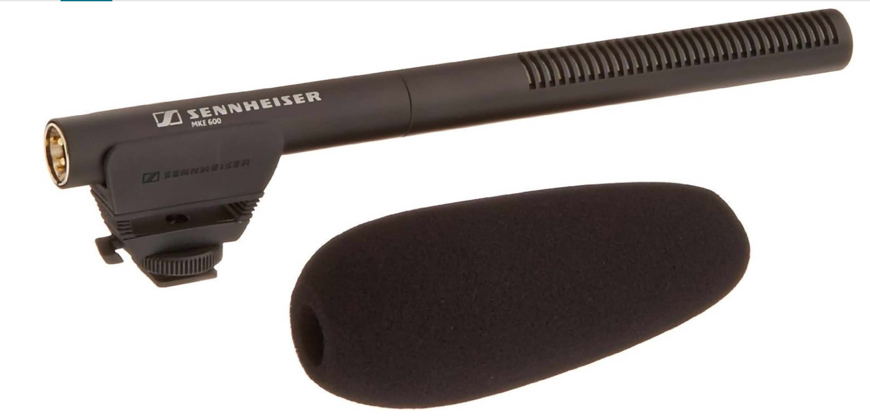 Sennheiser mke 600 shotgun camera microphone | phantom & battery power |