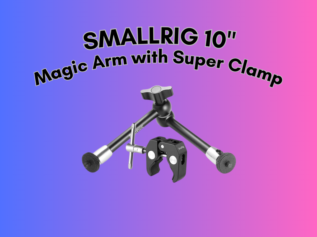 Smallrig 10" magic arm with super clamp large crab pliers