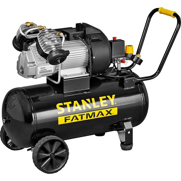 Kraftig stanley kompressor 2 sylindret 50 liter 3,0 hk fatmax