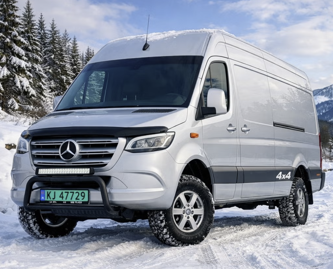 Stor varebil mercedes-benz sprinter 316 - 4x4 - førerkort klasse b