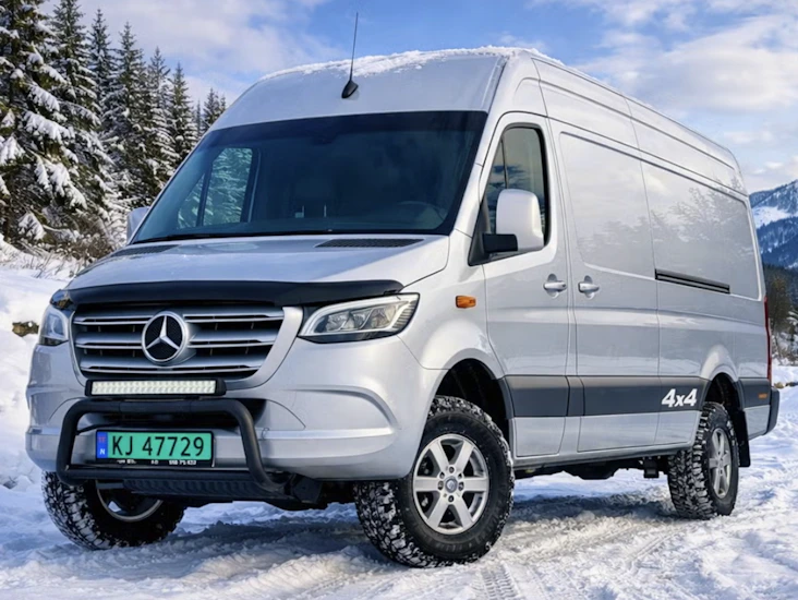 Stor varebil mercedes-benz sprinter 316 - 4x4 - førerkort klasse b