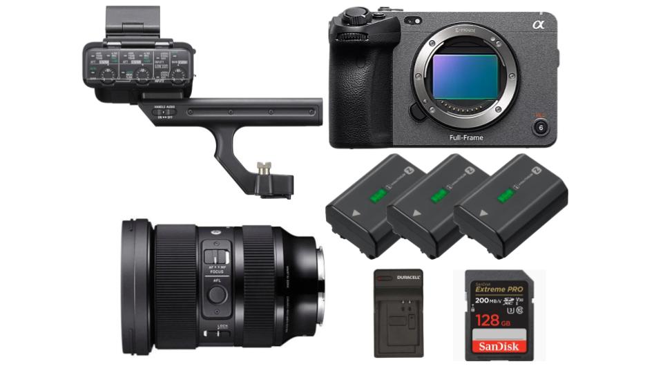 Sony fx3 +  xlr top handle + sigma 24-70mm 1.4 e-mount