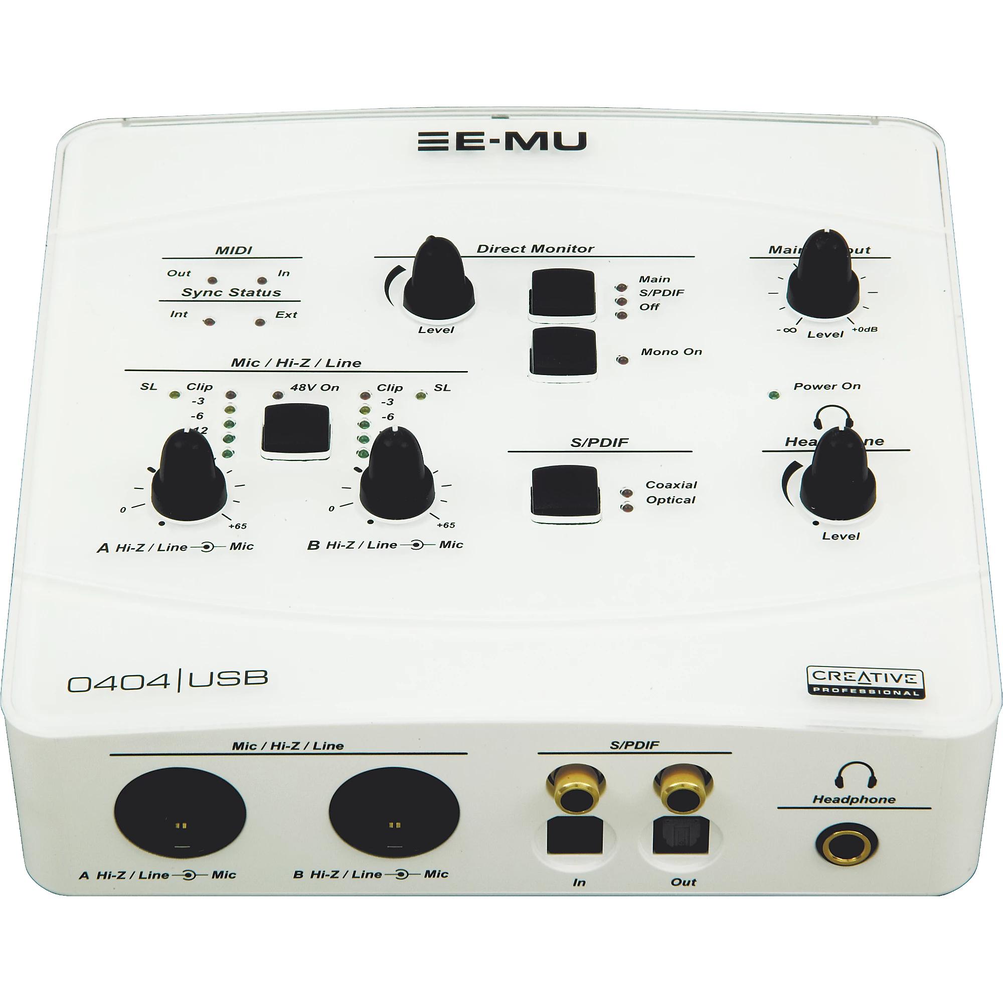 E-mu 0404 usb audio interface