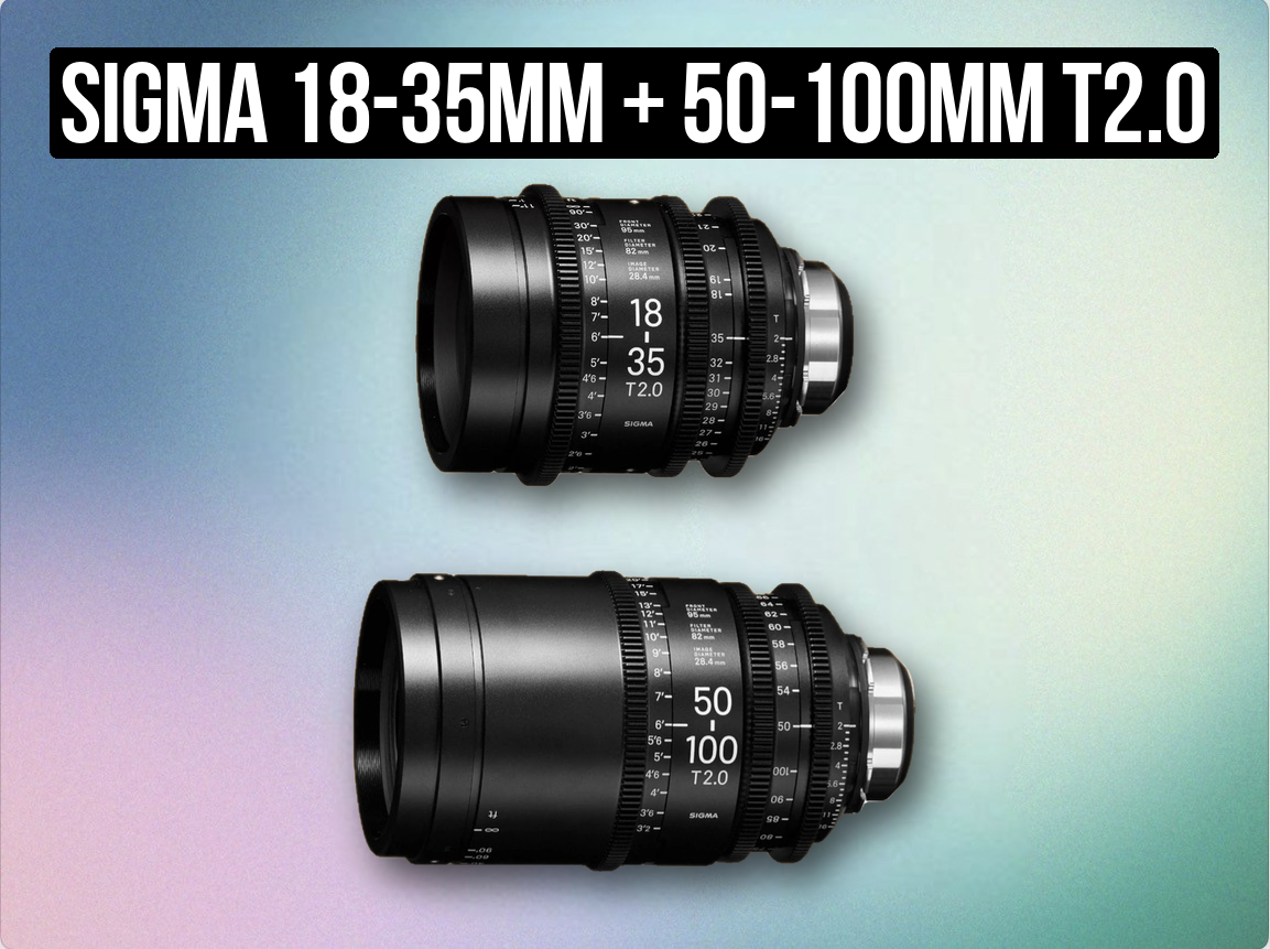 Sigma 18-35mm + 50-100mm t2.0 zoom full frame pl mount 