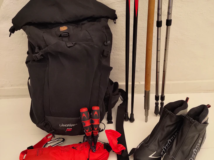 Långfärdsskridskor (lös häl) strl 42/43 inkl. allt!