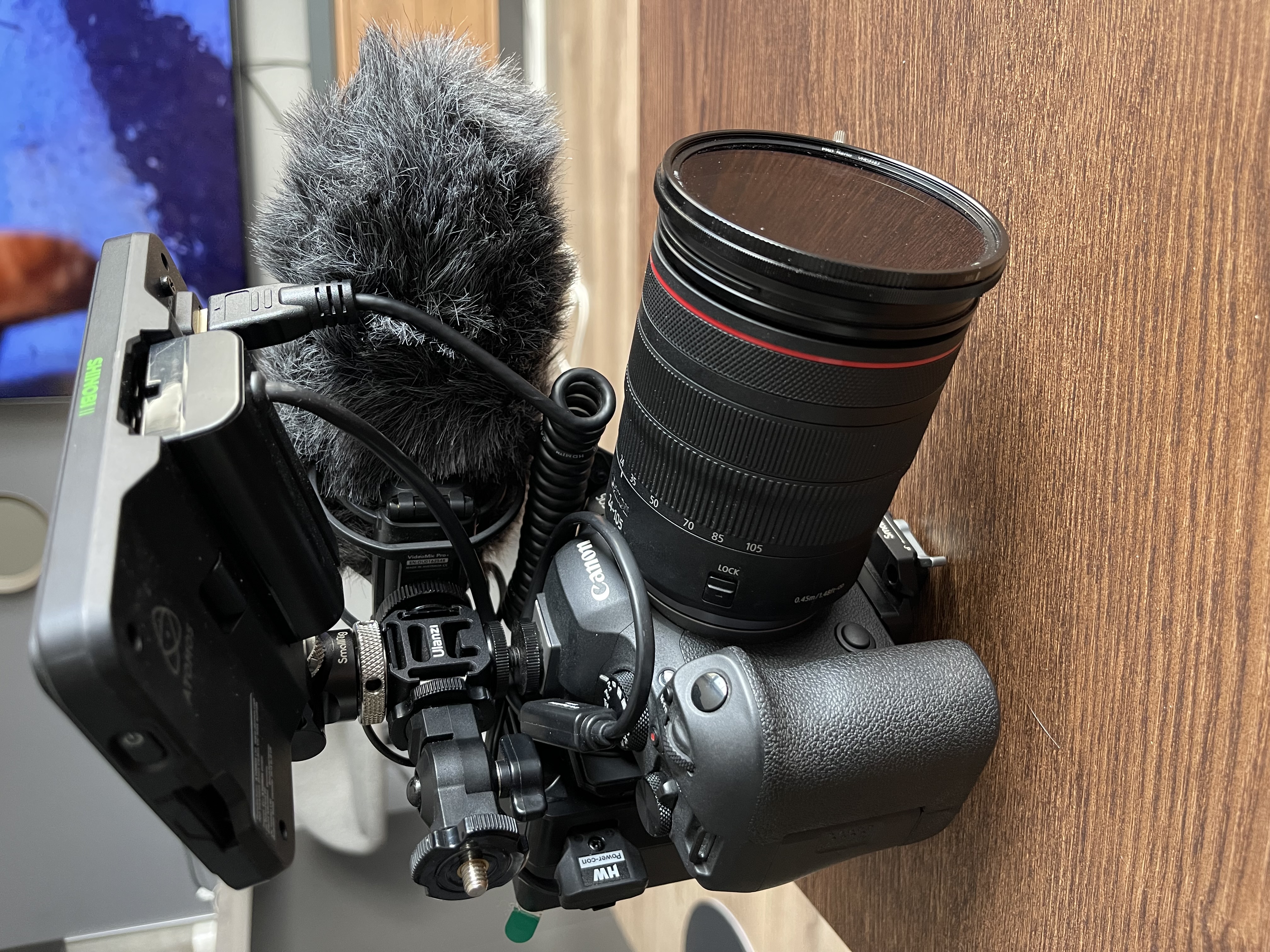 Pro cinema rig: canon r6 mark ii + shinobi 2 + v-mount + lyd