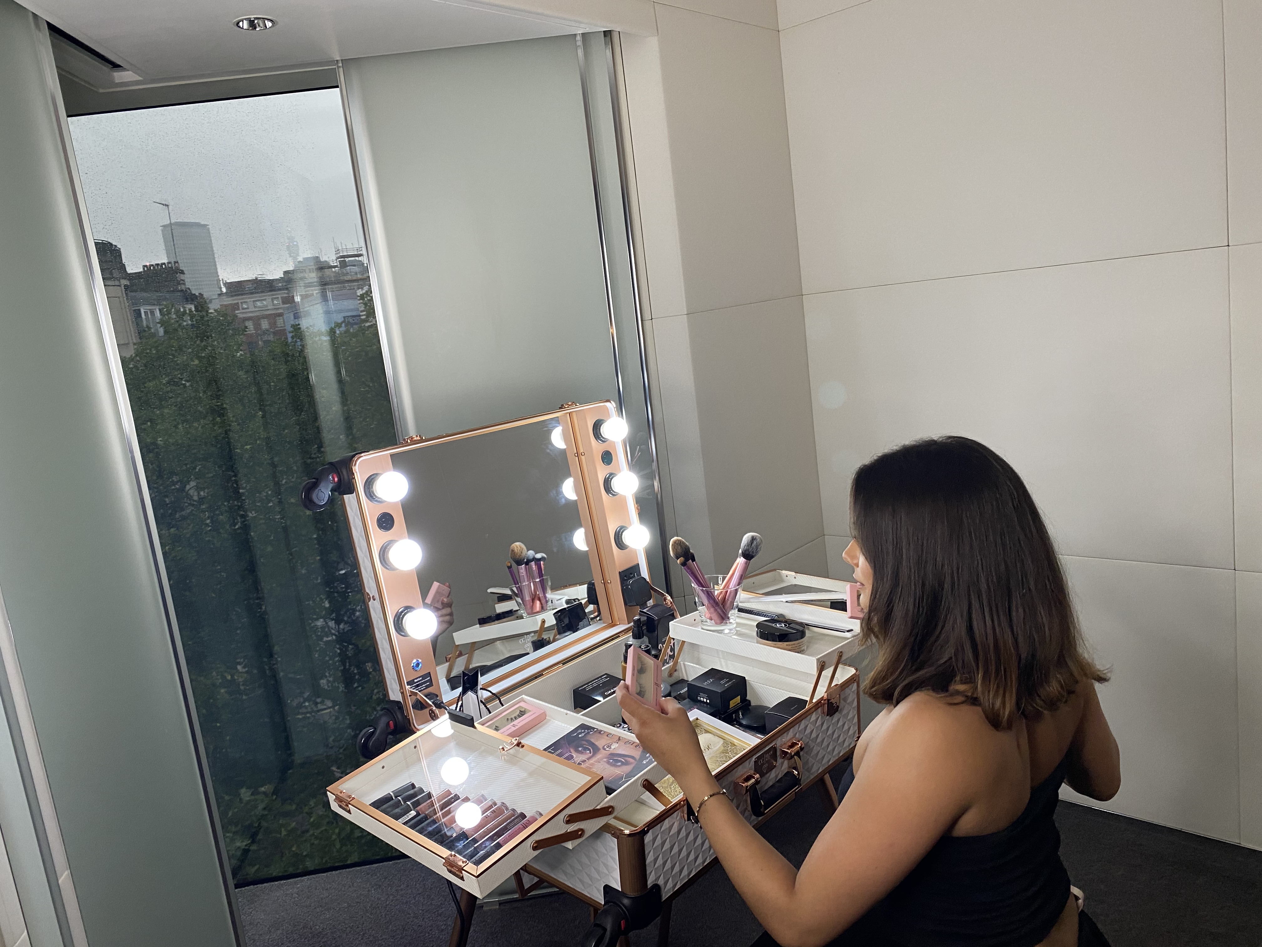 Musical makeup station 
