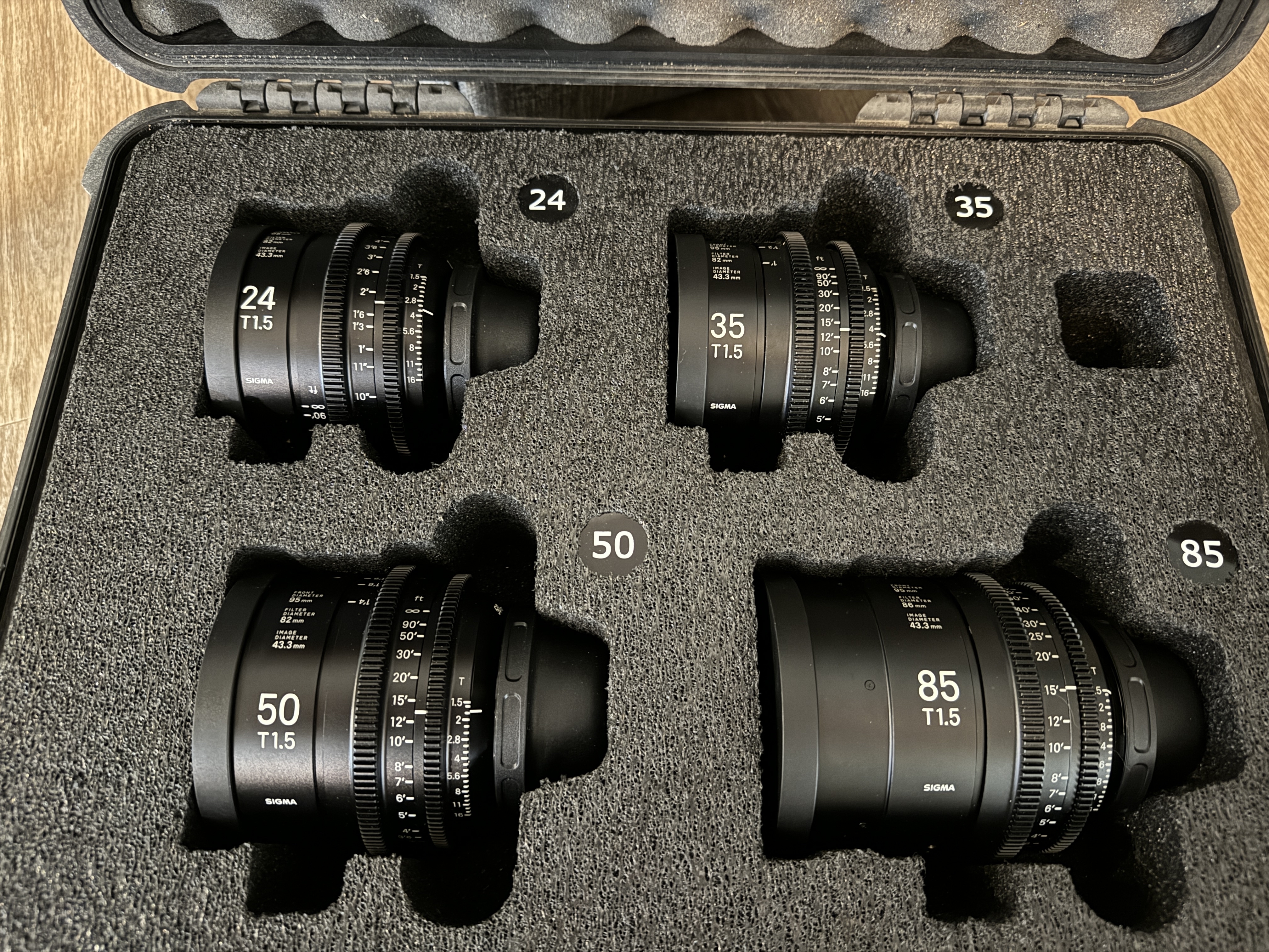 Sigma cine ff prime lens set (pl)
