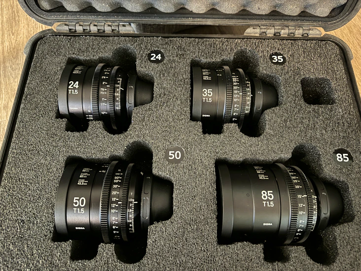 Sigma cine ff prime lens set (pl)