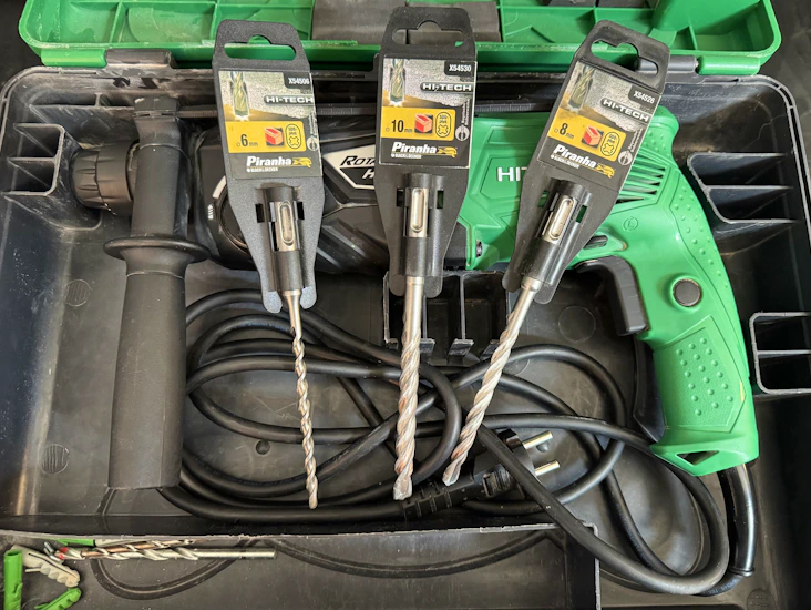 Borrhammare inkl. 3 borrar