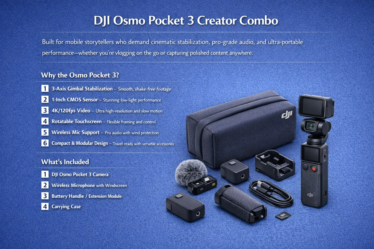 Dji osmo pocket 3 creator combo
