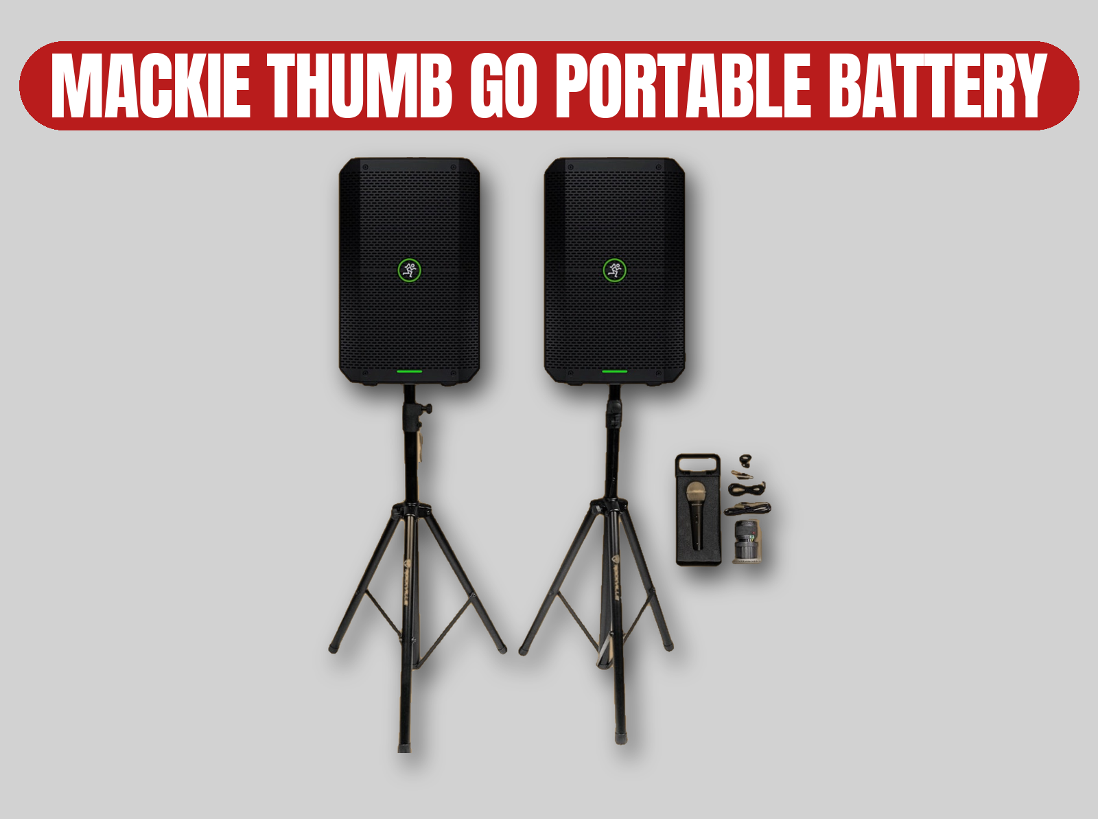 Mackie thumb go portable speakers | battery powered / bluetooth / tws / events / parties / dj gigs