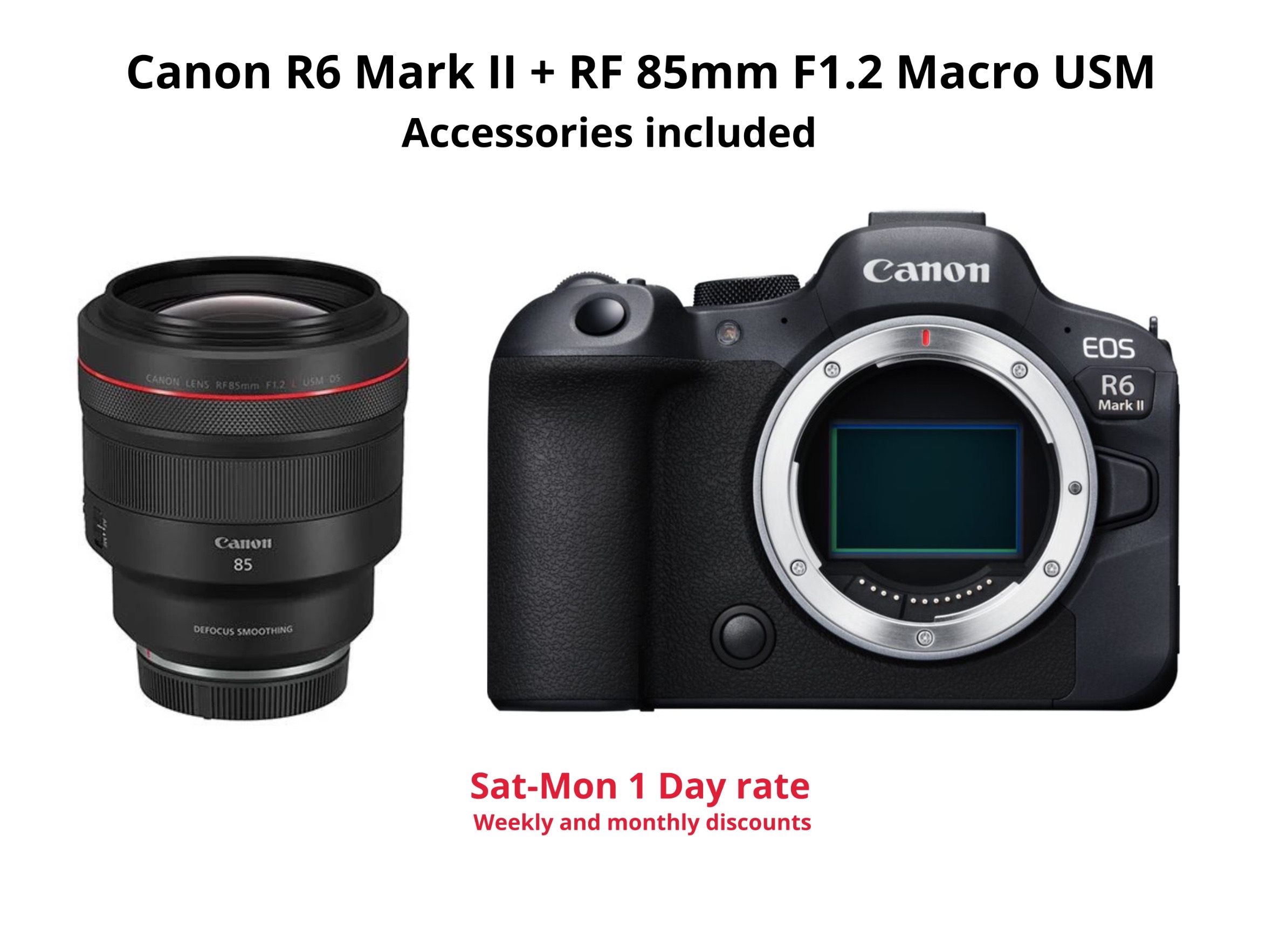 Canon r6 mark ii + rf 85mm f1.2 