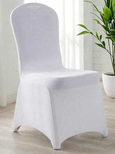 20x premium white spandex chair covers – universal stretch fit for weddings & banquets