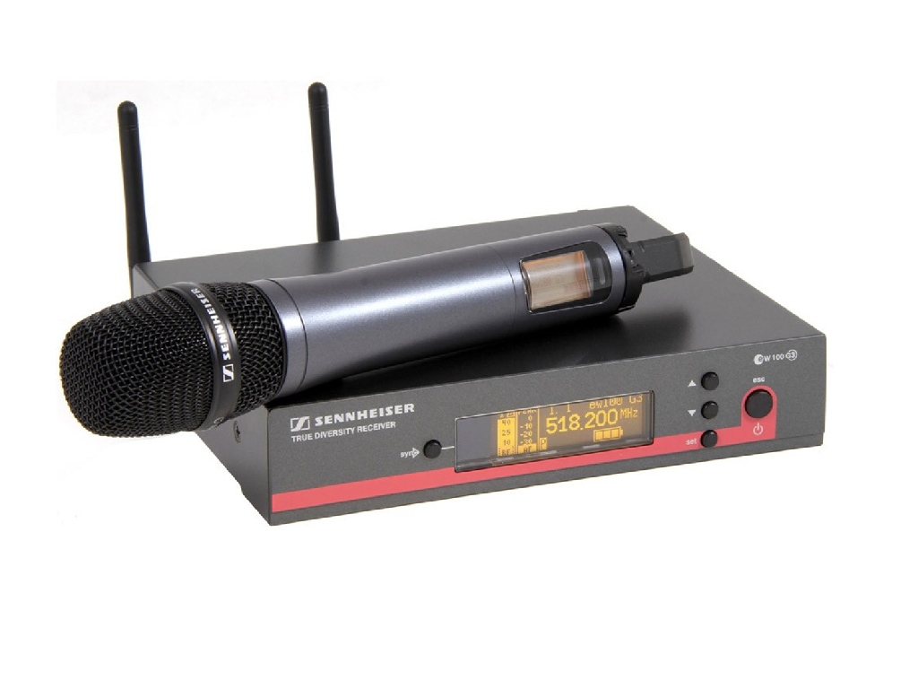 Sennheiser g3 ew100 handheld radiomic and receiver kit