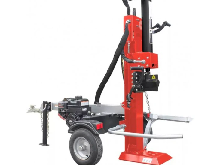 Vedklyv 22 ton, bensindriven (aspen4), vertikal klyvning