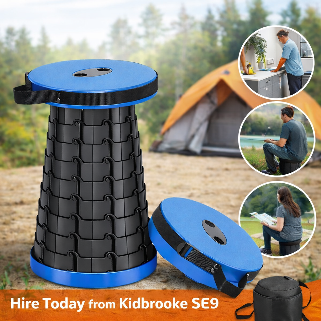 Collapsible telescopic stool