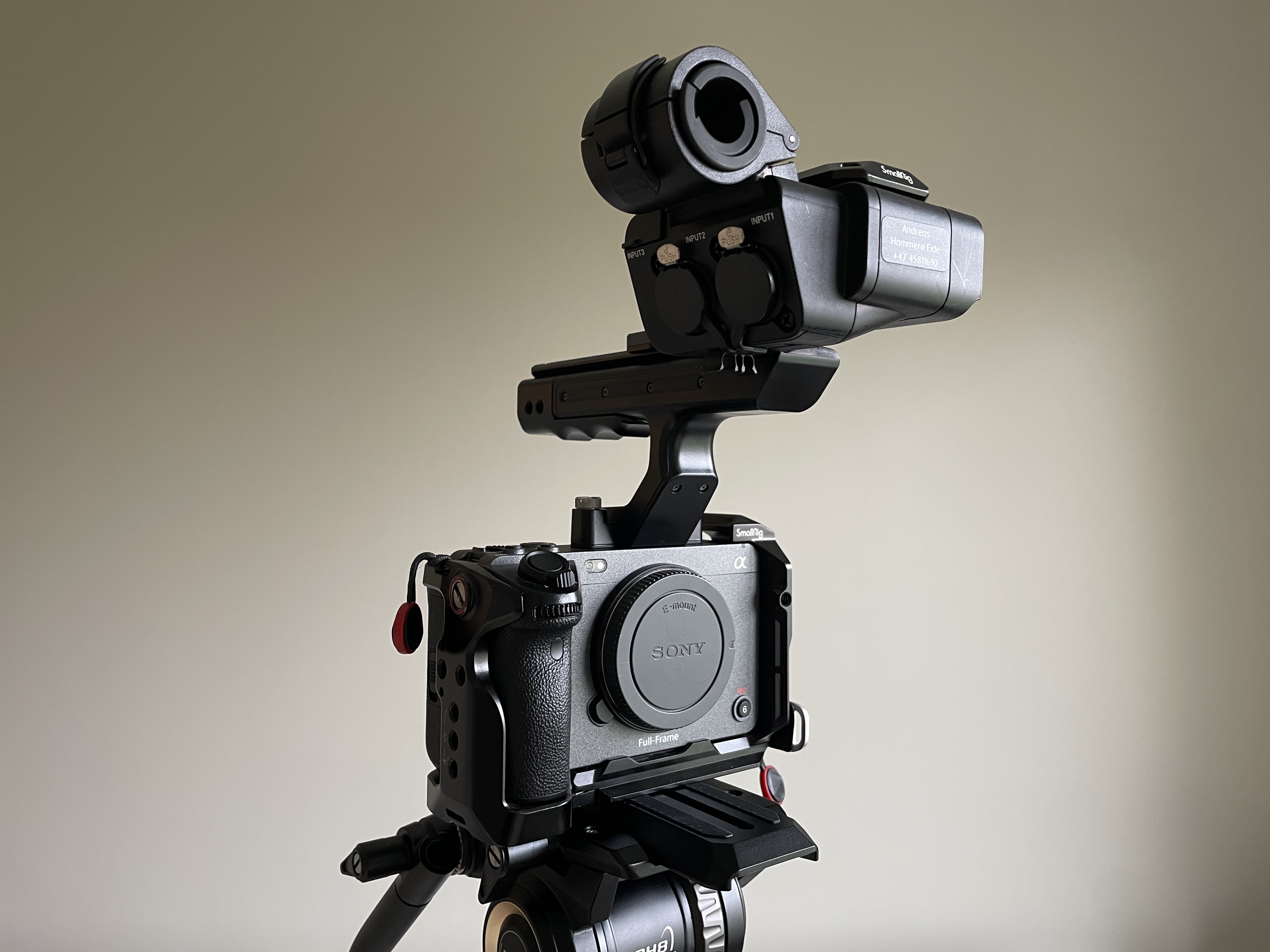 Sony fx3 med cage & xlr topphåndtak