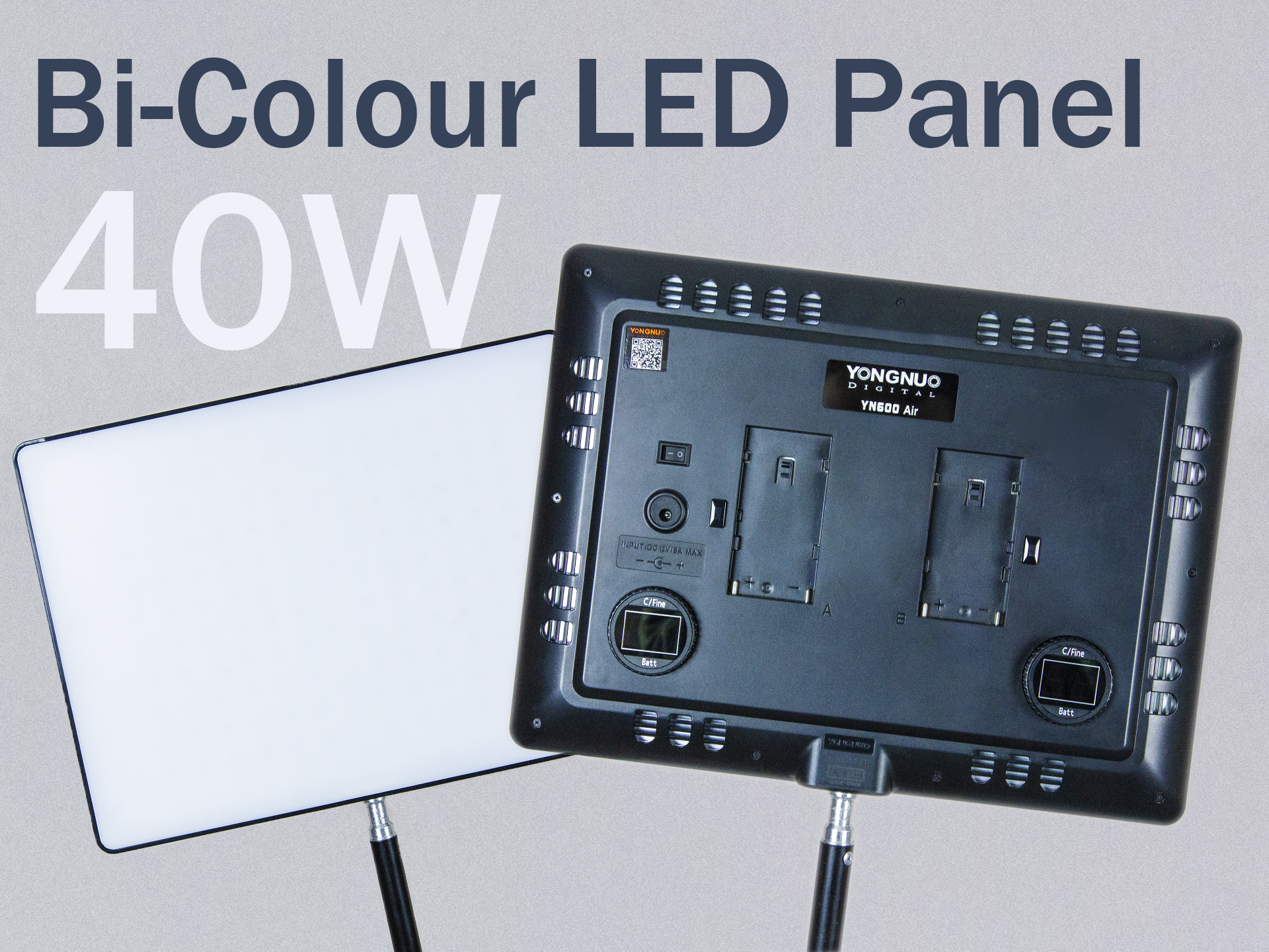 Yongnuo yn600 air bi-colour 3200k-5600k led video light