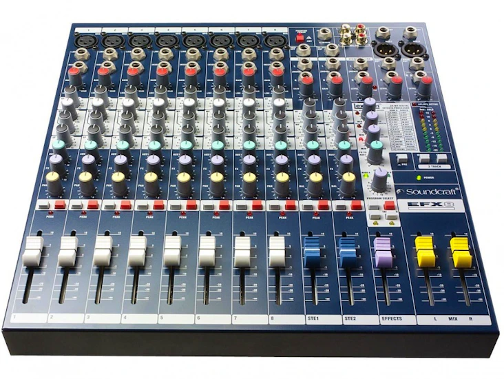 Lydmikser soundcraft efx8 for mikrofoner og aux med klang fx