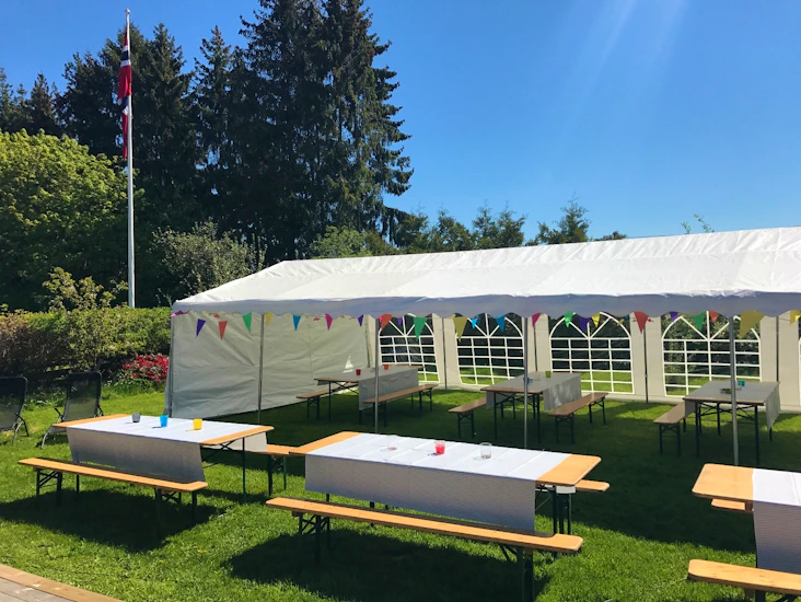 Masse partytelt og utstyr til utleie