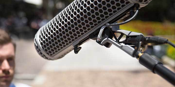 Carbon fiber bompole blimp, sound for filming