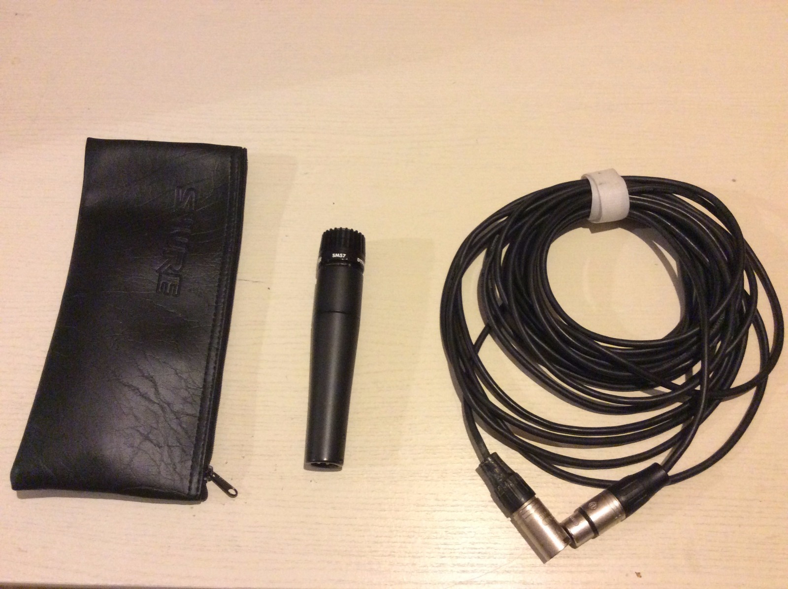 Shure sm57 mikrofon + kabel