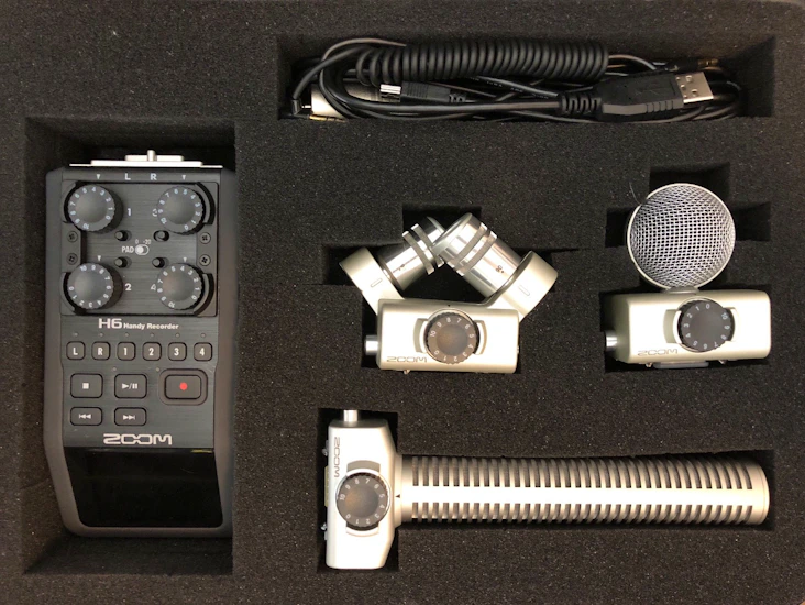 Zoom h6 med 3 mikrofoner