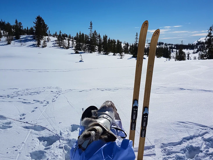 Acapulka 135l pulk, komplett med drag og sele