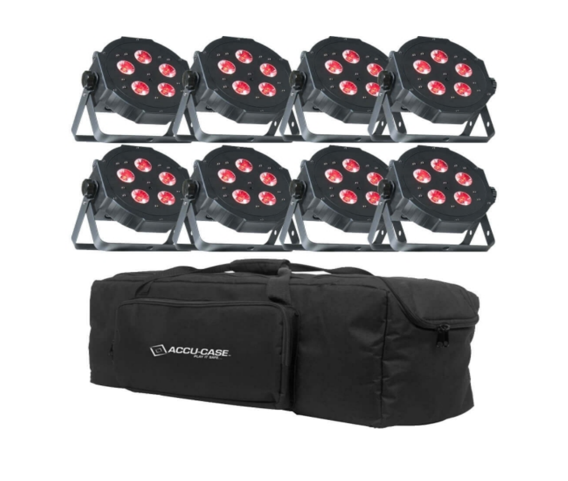 8 stk led uplight i bag