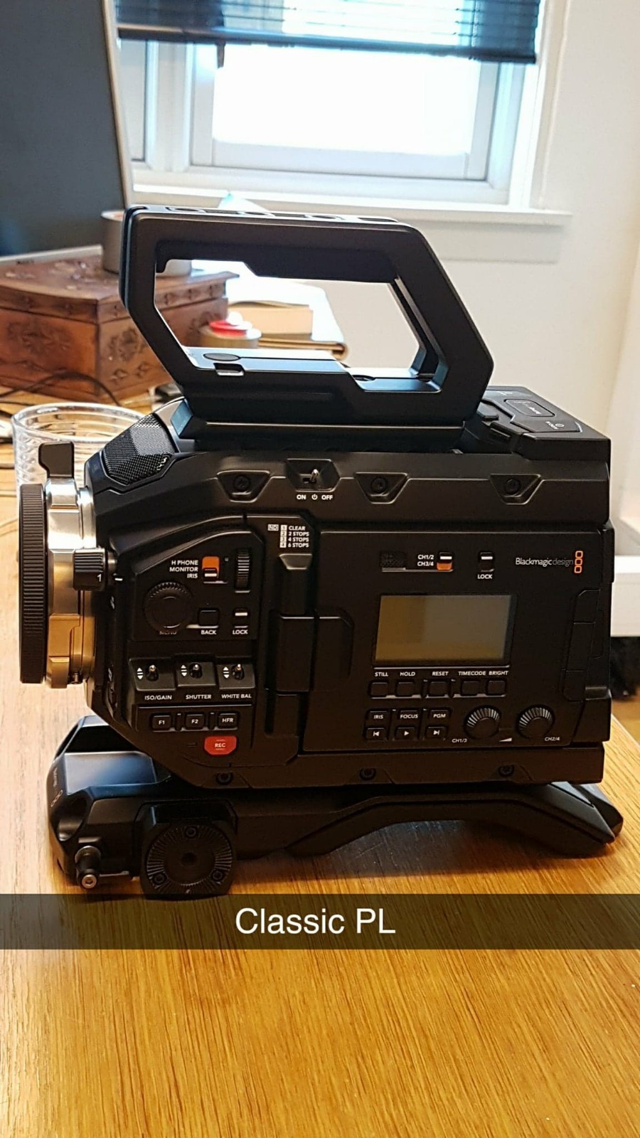Blackmagic ursa mini pro 4.6k med 2 linser