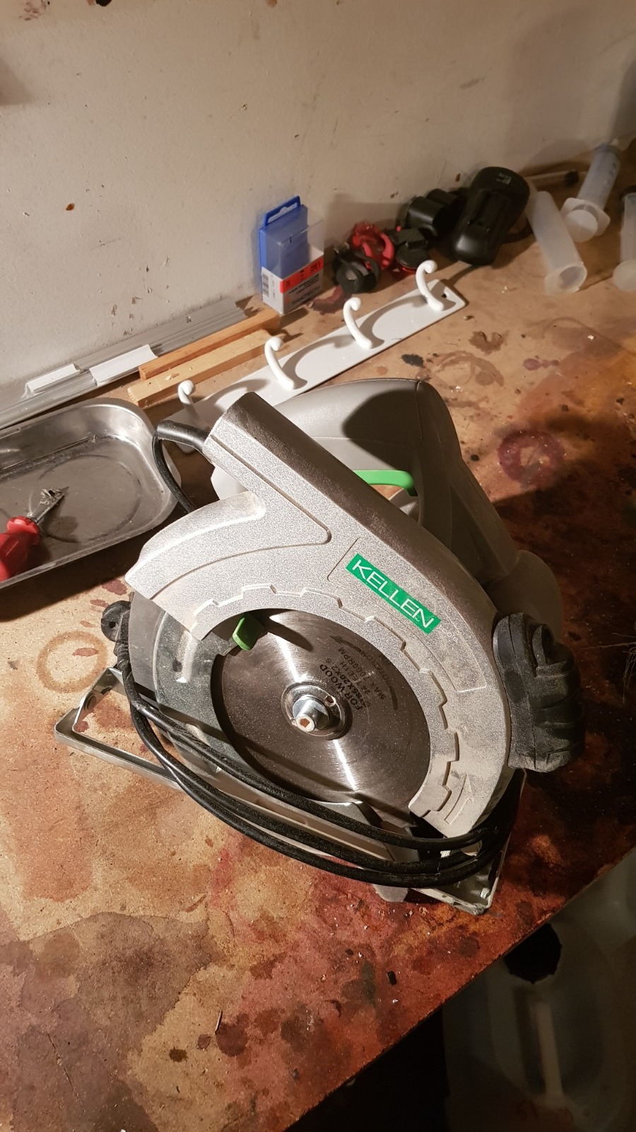 Kellen sirkelsag 1200w med lasersikte